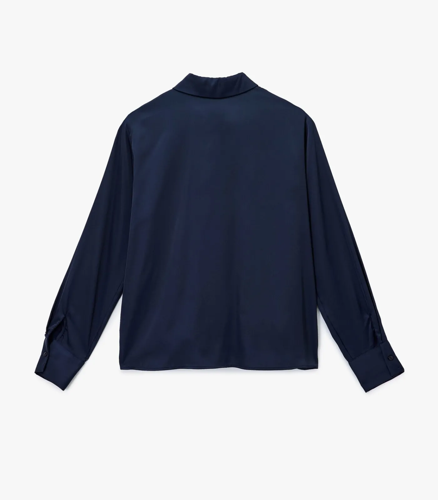 Online Bordeaux Satijnen Blouse Lange Mouwen Regular Fit DAMES Overhemden & Blouses