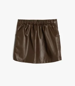 Boven knielengte Imitatieleer Rok Kinderen Rokken