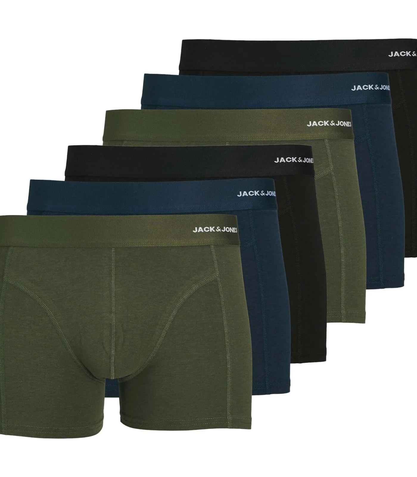 Sale Boxershorts JACBASIC TRUNKS 6 PACK Set van 6 Heren Boxers