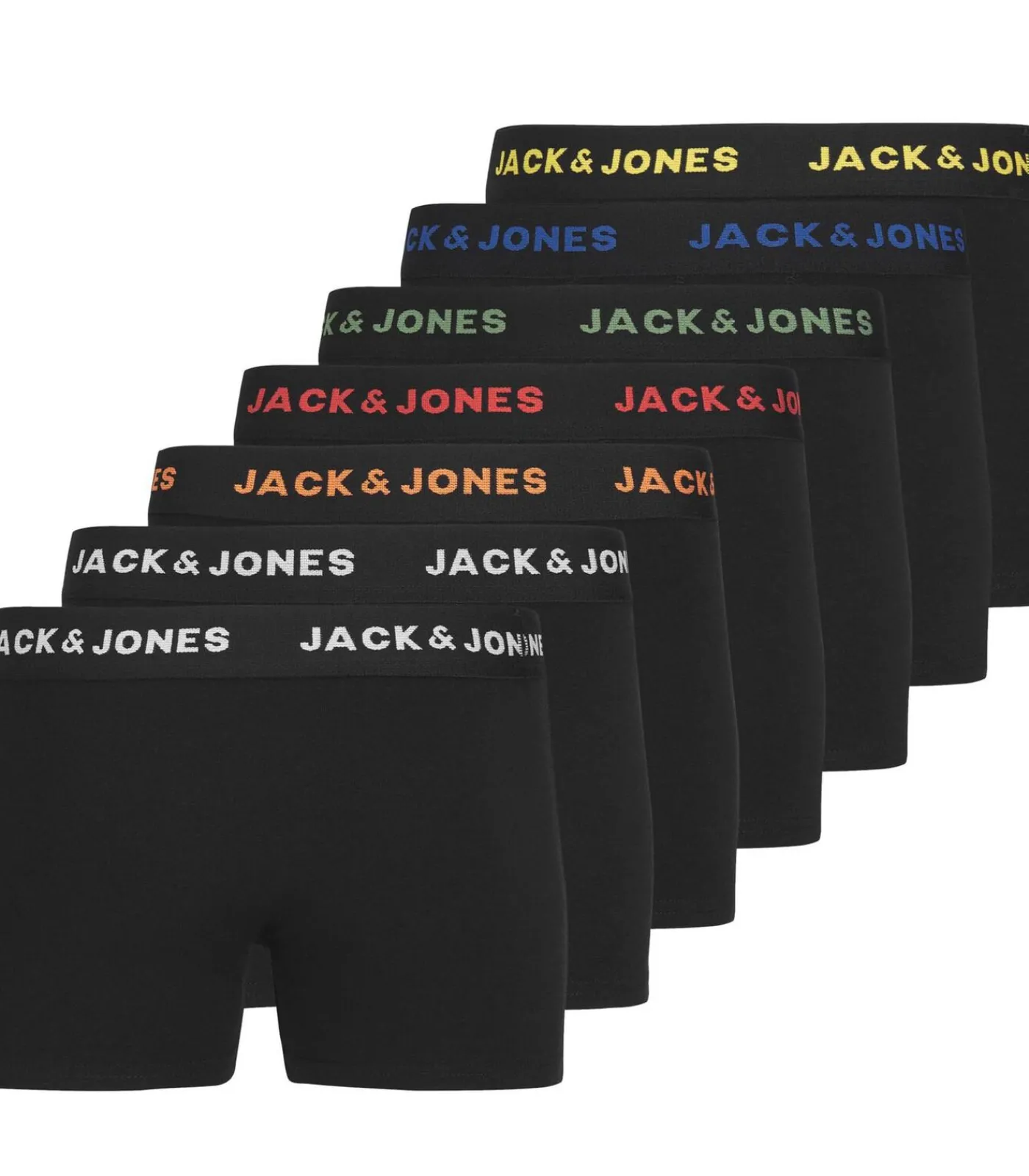 Kinderen JACK & JONES Boxershorts JACBASIC TRUNKS 7 PACK JNR 7-pak