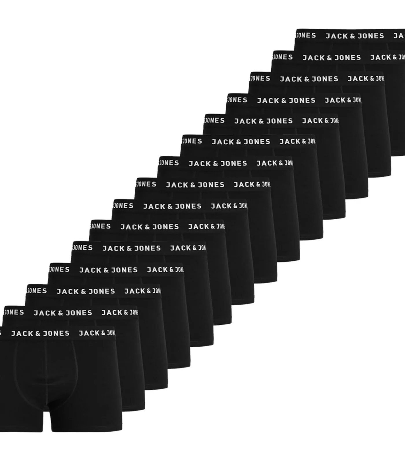 Heren JACK & JONES Boxershorts JACHUEY - 15 pack - Trunks - Zwart