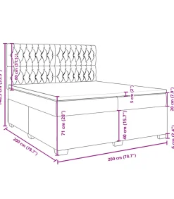 Sale Boxspring met matras fluweel zwart 200x200 cm Bedden