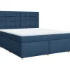 Best Boxspring met matras stof blauw 180x200 cm Bedden
