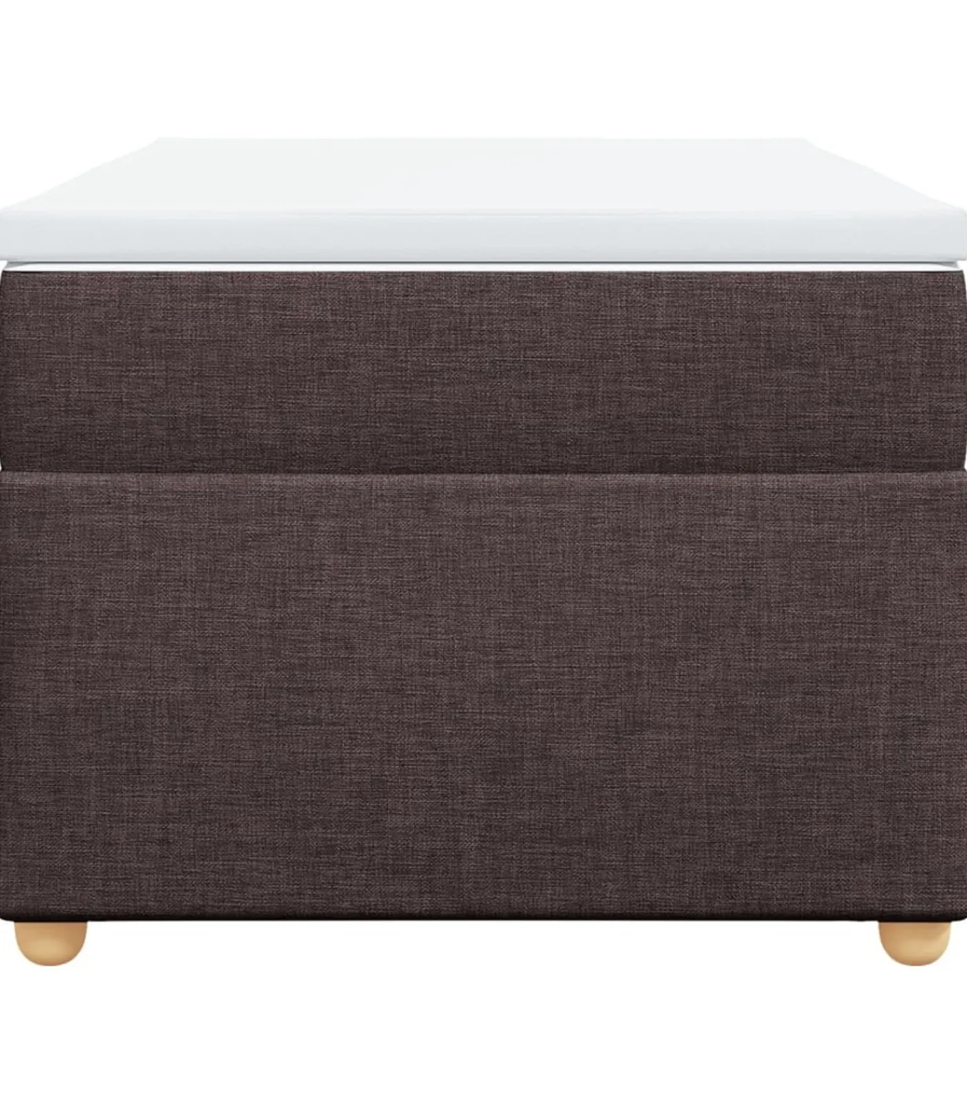 Sale Boxspring met matras stof donkerbruin 90x200 cm Bedden