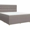 Sale Boxspring met matras stof taupe 180x200 cm Bedden