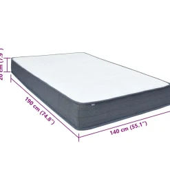 Online Boxspringmatras 190x140x20 cm medium zacht stof Matrasbeschermer