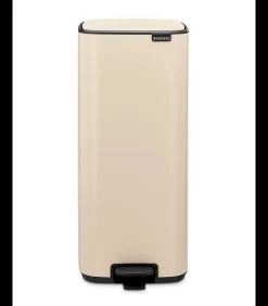 Brabantia Bo Pedaalemmer, 30 liter, stil sluitend, kunststof binnenemmer - Soft Beige