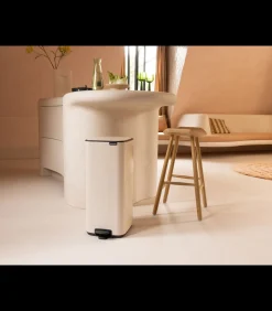 Brabantia Bo Pedaalemmer, 30 liter, stil sluitend, kunststof binnenemmer - Soft Beige