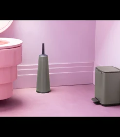 Brabantia Bo Pedaalemmer, 4 liter, stil sluitend, kunststof binnenemmer - Platinum