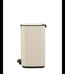 Bo Pedaalemmer, 12 liter, stil sluitend, kunststof binnenemmer - Soft Beige Manden En Bakken