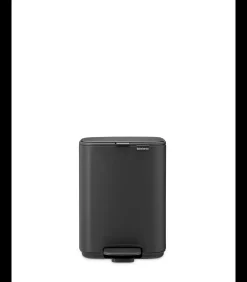 Sale Bo Pedaalemmer, 4 liter, stil sluitend, kunststof binnenemmer - Mineral Infinite Grey Manden En Bakken