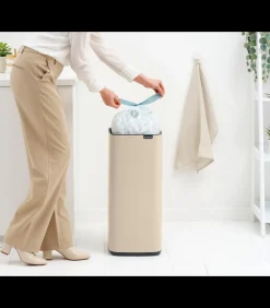 Brabantia Bo Touch Bin, 30 liter - Soft Beige