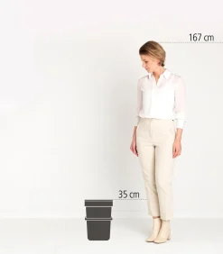 Outlet Sort & Go afvalemmer, 12 liter - Jade Green Manden En Bakken