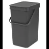 Sale Sort & Go afvalemmer, 12 liter - Grey Manden En Bakken