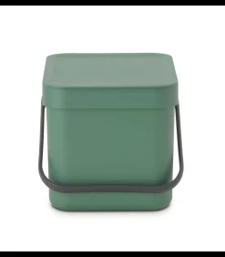 Brabantia Sort & Go afvalemmer, 6 liter - Fir Green