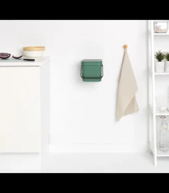 Brabantia Sort & Go afvalemmer, 6 liter - Fir Green