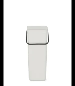 Clearance Sort & Go afvalemmer, 40 liter - Light Grey Manden En Bakken