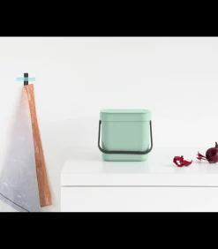 Brabantia Sort & Go afvalemmer, 3 liter - Jade Green