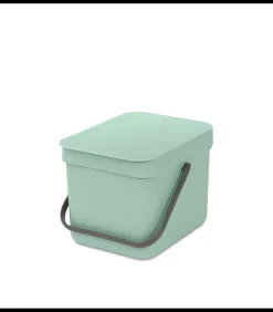 Outlet Sort & Go afvalemmer, 6 liter - Jade Green Manden En Bakken