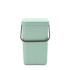 Brabantia Sort & Go afvalemmer, 25 liter - Jade Green
