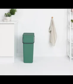 Brabantia Sort & Go afvalemmer, 40 liter - Fir Green