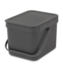 Clearance Sort & Go afvalemmer, 6 liter - Grey Manden En Bakken