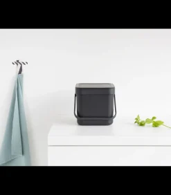 Clearance Sort & Go afvalemmer, 6 liter - Grey Manden En Bakken