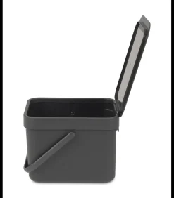 Clearance Sort & Go afvalemmer, 6 liter - Grey Manden En Bakken