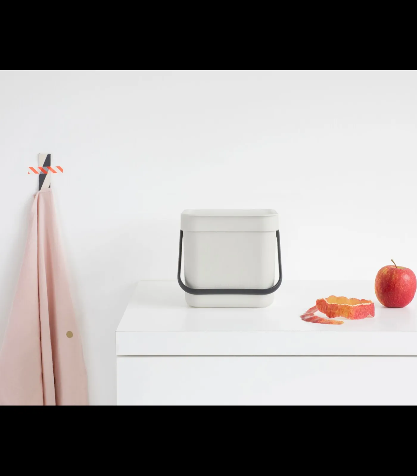 Brabantia Sort & Go afvalemmer, 6 liter - Light Grey