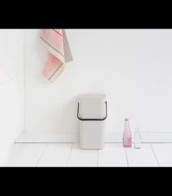 Sale Sort & Go afvalemmer, 12 liter - Light Grey Manden En Bakken