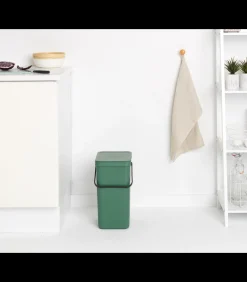 Brabantia Sort & Go afvalemmer, 16 liter - Fir Green