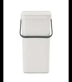 Brabantia Sort & Go afvalemmer, 16 liter - Light Grey