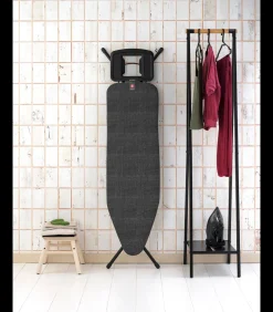 Brabantia Strijkplank B, 124x38 cm, solide strijkerhouder - Denim Black