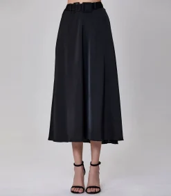 Discount Brede riem uitlopende rok DAMES Rokken