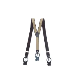 New Bretel bruin stip 35 mm Heren Kostuums & Blazers