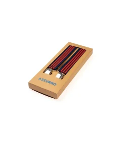 Heren Shirts & co Bretel X rood blauw gestreept