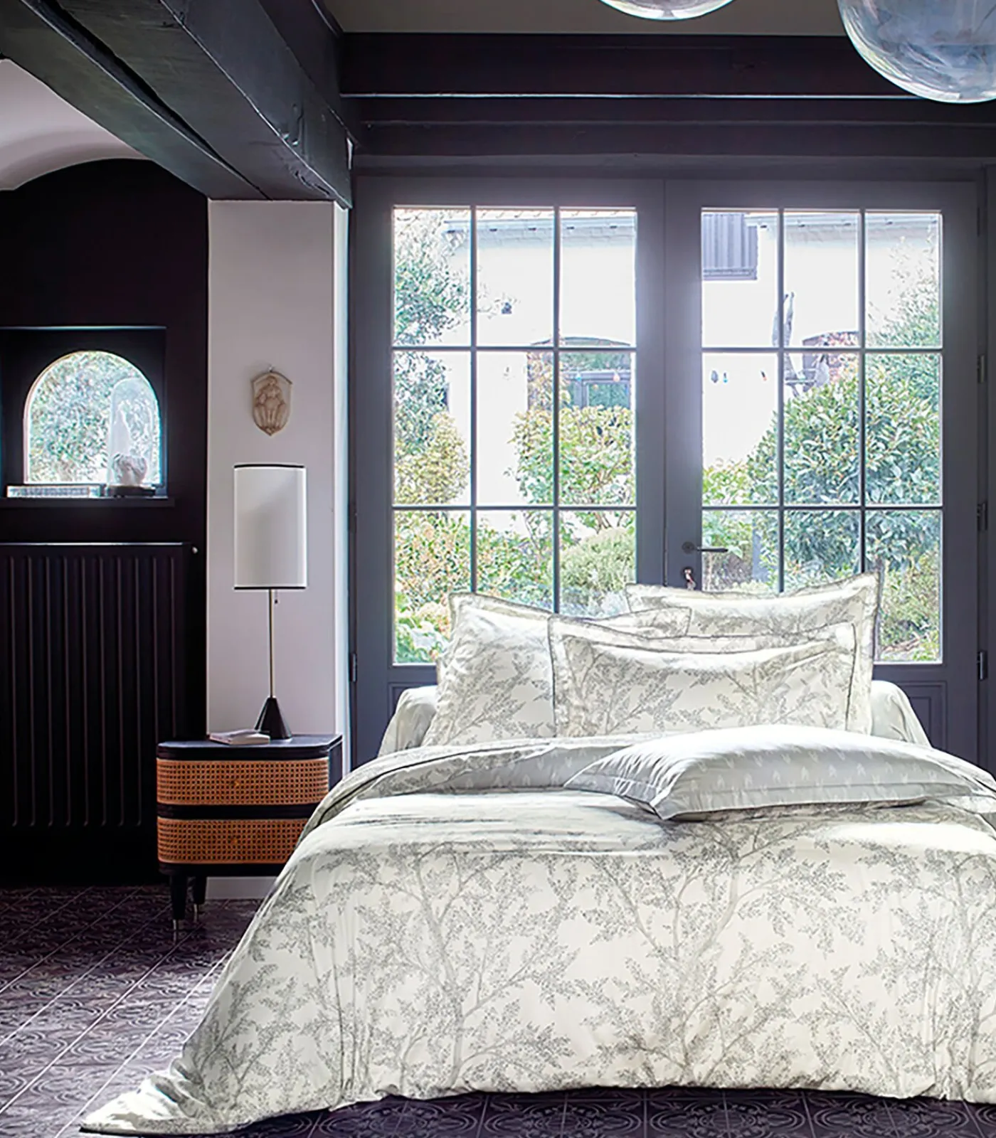 Discount BROCELIANDE Brume - Kussensloop Jacquard katoen Kussenslopen