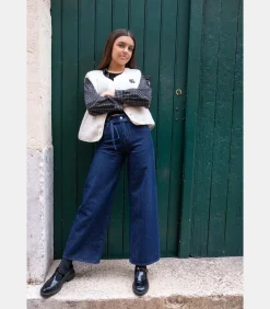 Outlet Broek flare van jeans ALEXGI Kinderen Shorts & Broeken