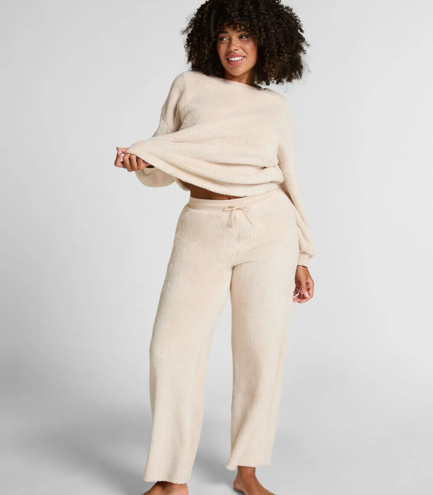 Broek Fluffy Fleece DAMES Nachtmode