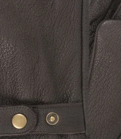 Hot Bruine leren herenhandschoenen met aantreklusje Heren Handschoenen