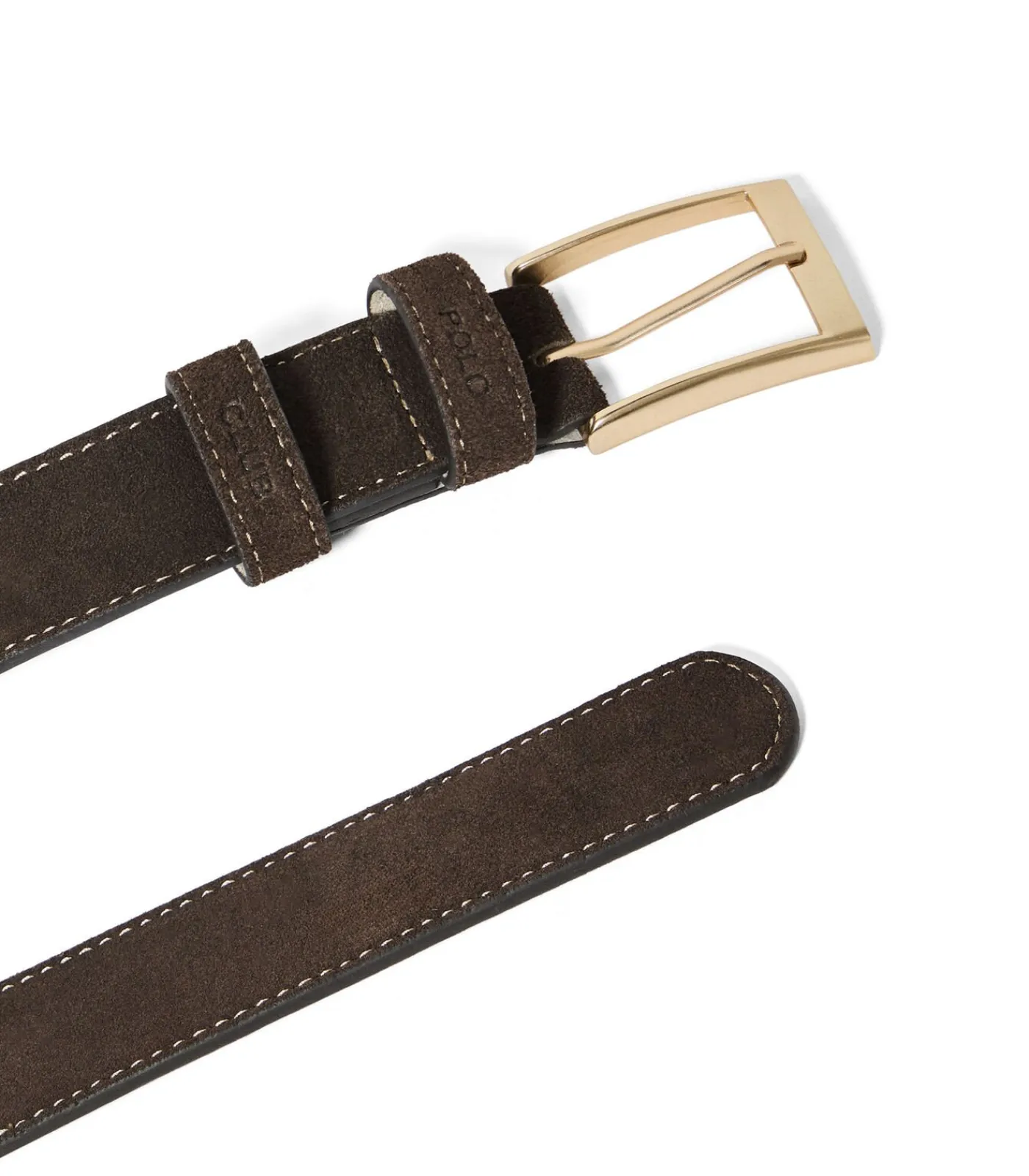 Sale Bruine suède riem ‘Cesar’ met -details Heren Riemen