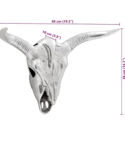 Best Bullschedel Zilver 49 x 10 x 36 cm Aluminium Decoratie