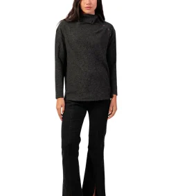 DAMES ADMAS Button-down top met lange mouwen Neck Buttons