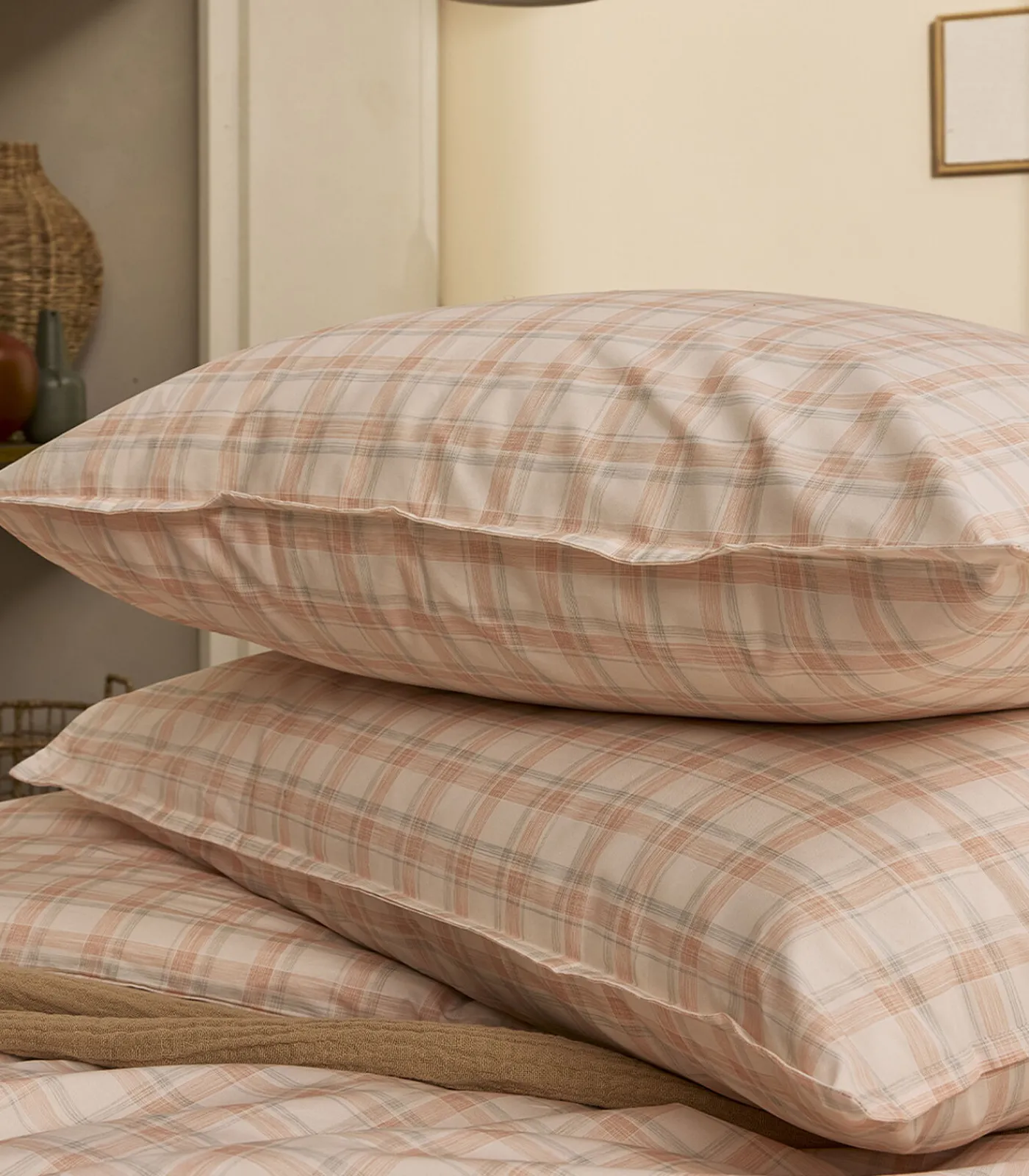 Hot Cadence - Effen kussensloop in katoen perkal Kussenslopen