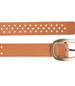 DAMES ISOTONER opengewerkte riem voor dames