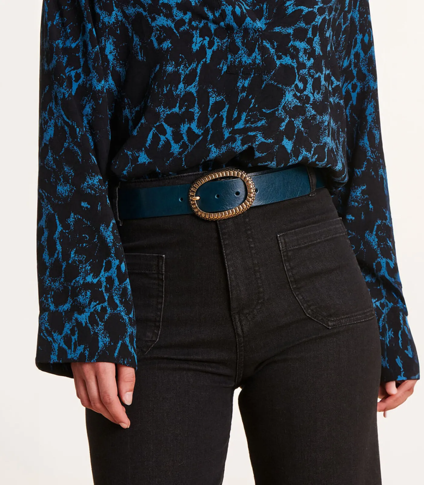 DAMES La Fée Maraboutée Camel riem met slangengesp