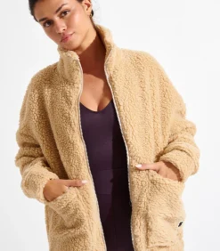 Discount kleurig bouclé fleecejack CARNIGHT SAIKO DAMES Jassen