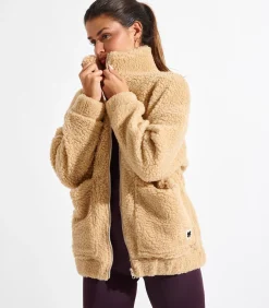 Discount kleurig bouclé fleecejack CARNIGHT SAIKO DAMES Jassen