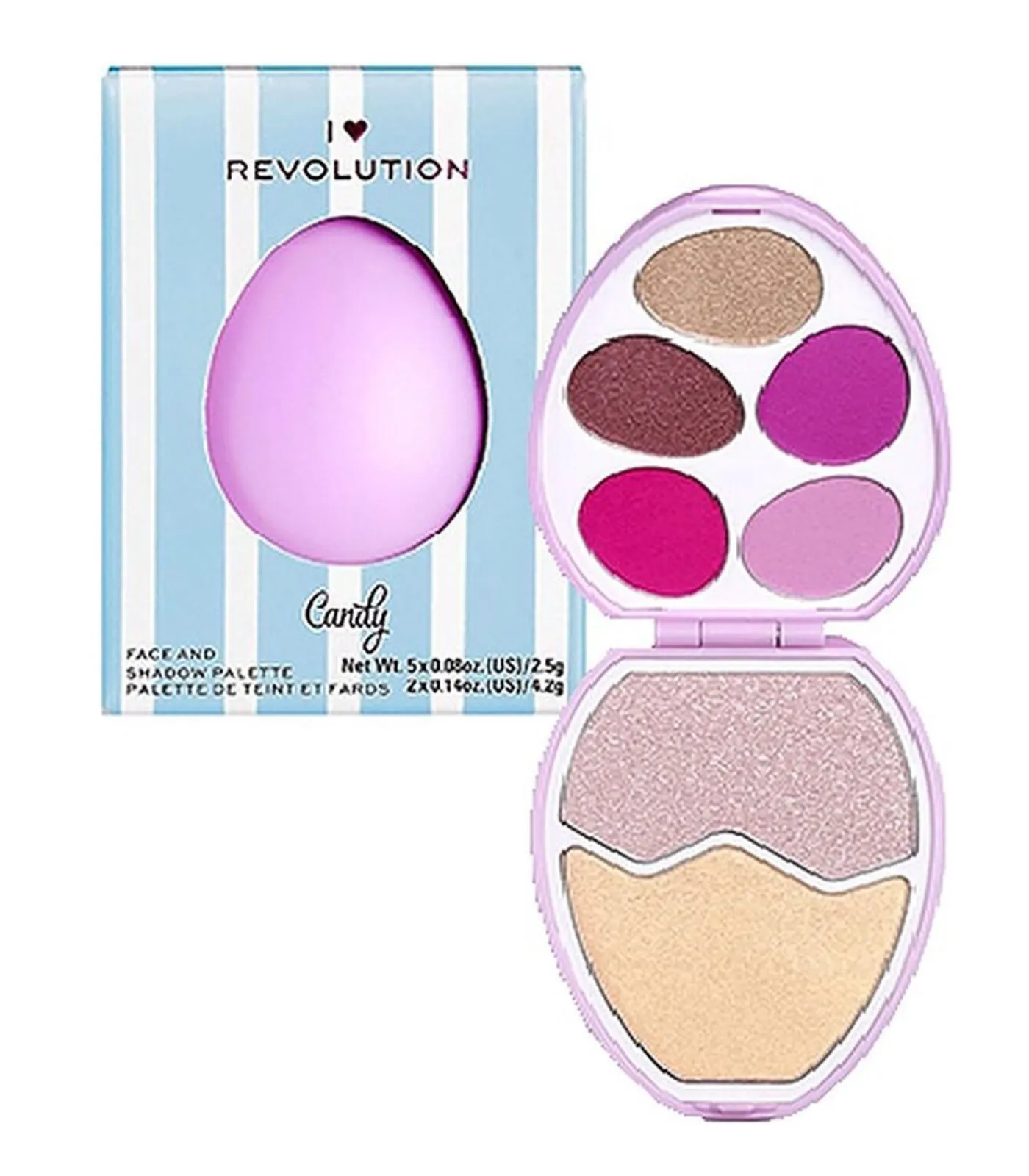 Revolution Candy Gezichts- en Oogschaduwpalette