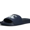 Slider badslipper navy-wit comfortabel waterbestendig Reisaccessoires